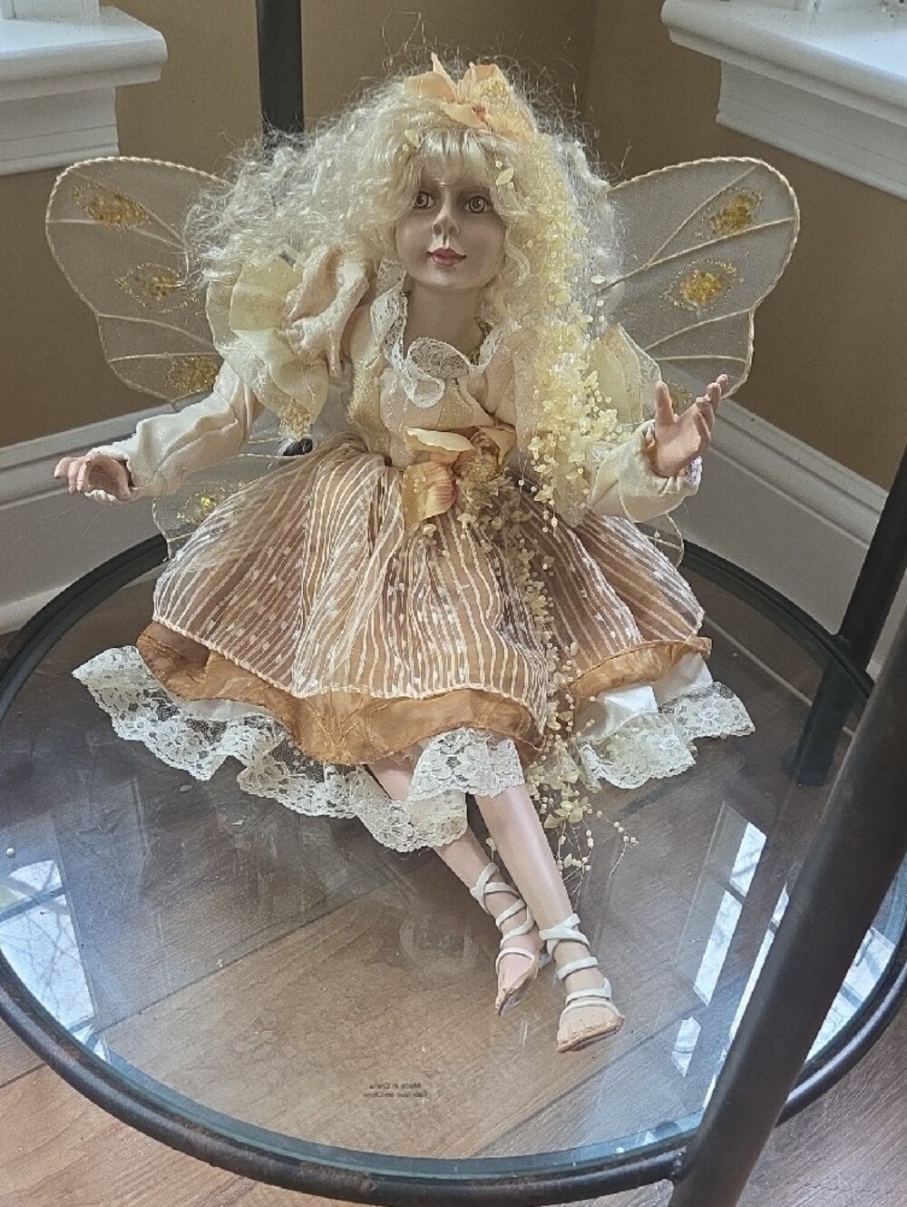 Fairy Doll Home Accent in Cream and Peach
